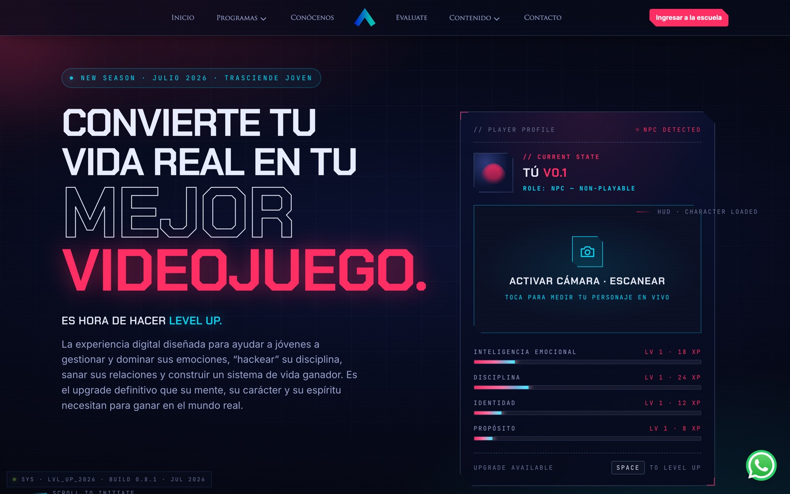 Proyecto: Trasciende · LevelUp